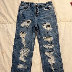 American eagle mom jean high rise